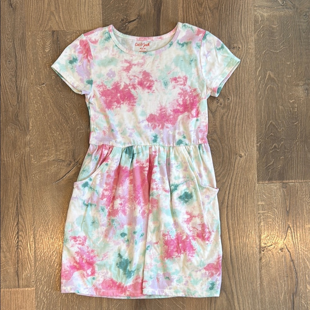 Colorful Tie-Dye Kids Dress
